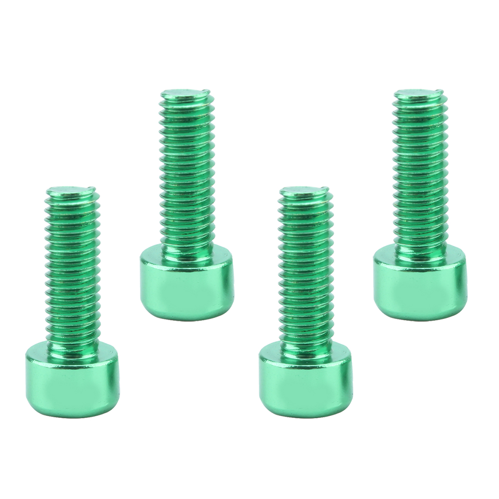 4 Pieces Water Bottle Cage Screws Aluminum Alloy Hex Socket Screws for Repair