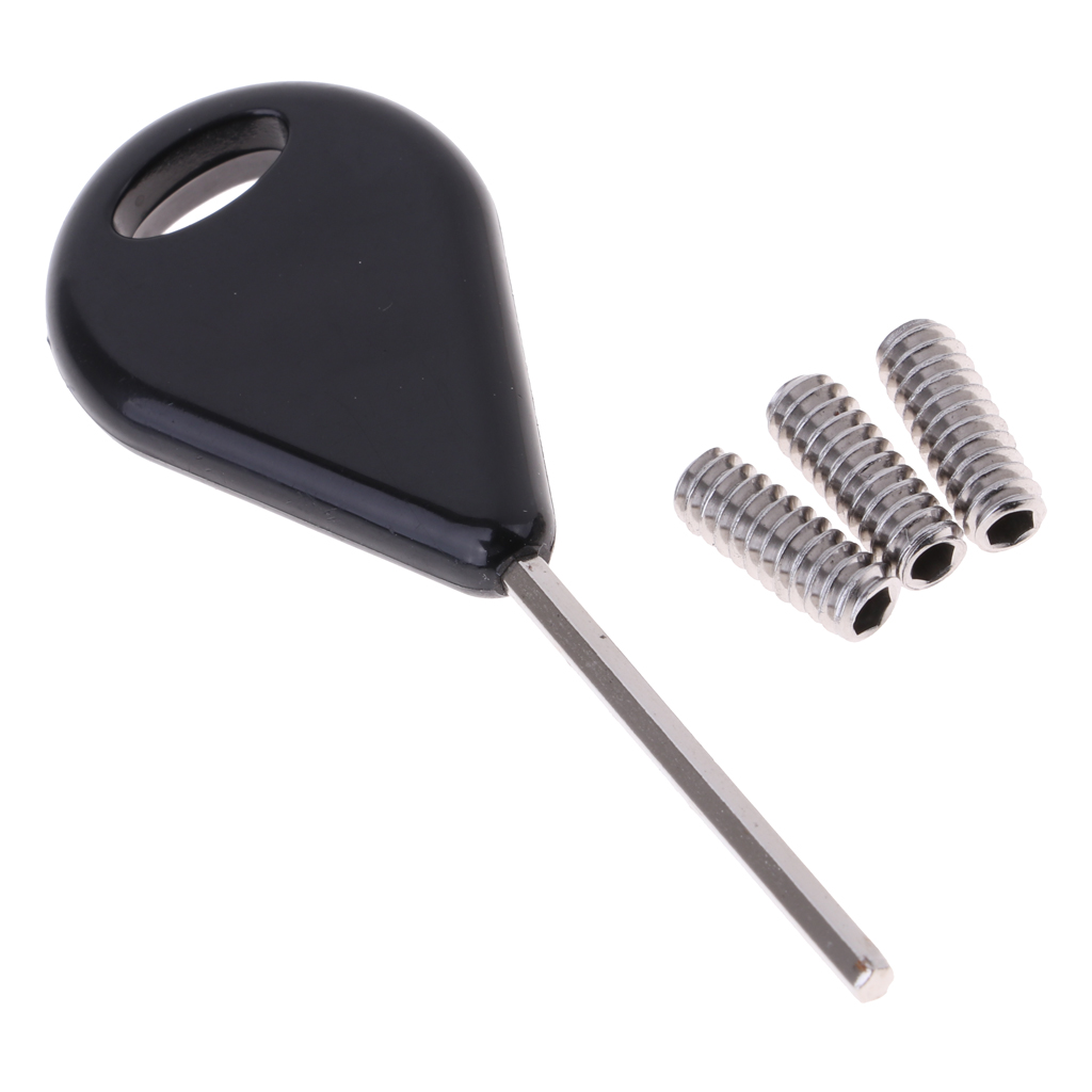 Surf Fin Key & Fin Screw for Future 1 Key with 3 Screws Plate Longboard Surfboard Paddleboarding