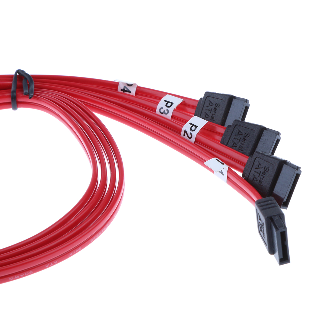 Mini SAS SFF-8087 to 4xSATA HDD Hard Drive Cables Forward Breakout Lead