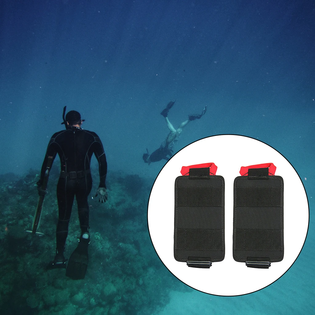 2pcs Diving Trim Counter Weight Pocket Pouch for Scuba Diving Weight Belt Pocket Diving Accessories