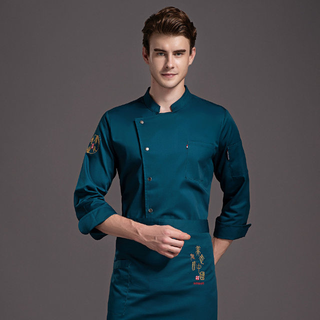 Giacca Da Chef Unisex Manica Lunga - Per Cuochi, Camerieri E Staff | Poliestere 100%, Lavabile - Foto 8