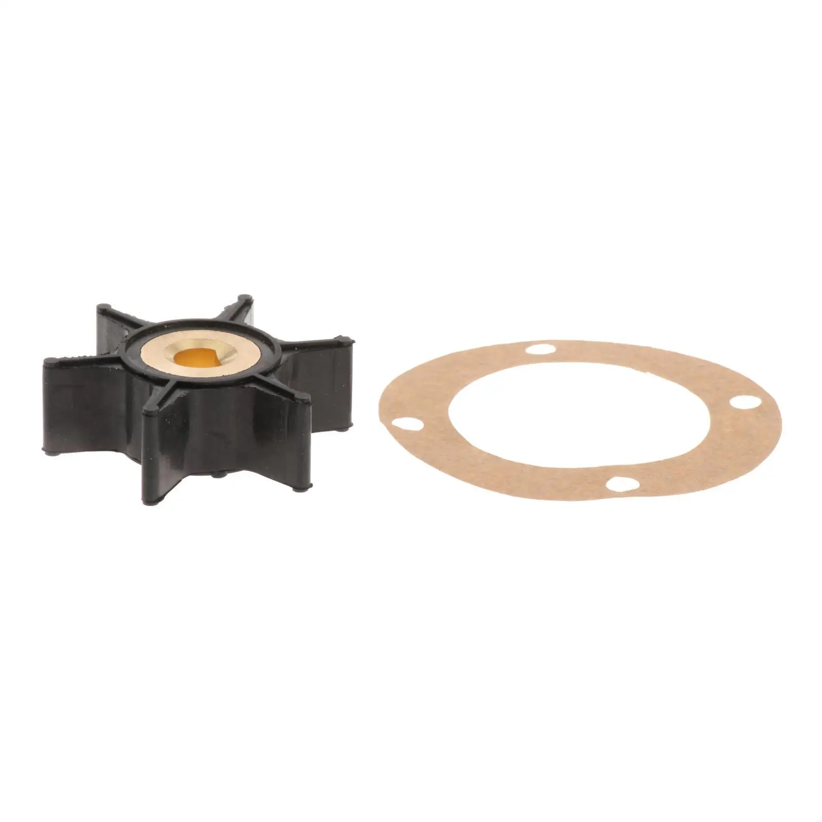 2 Pieces Impeller and 4-Hole Gasket Kit Plastic Replacement Fits for Onan 131-0386 170-3172 131-0257 Water Pump Mcck 4.0 kW