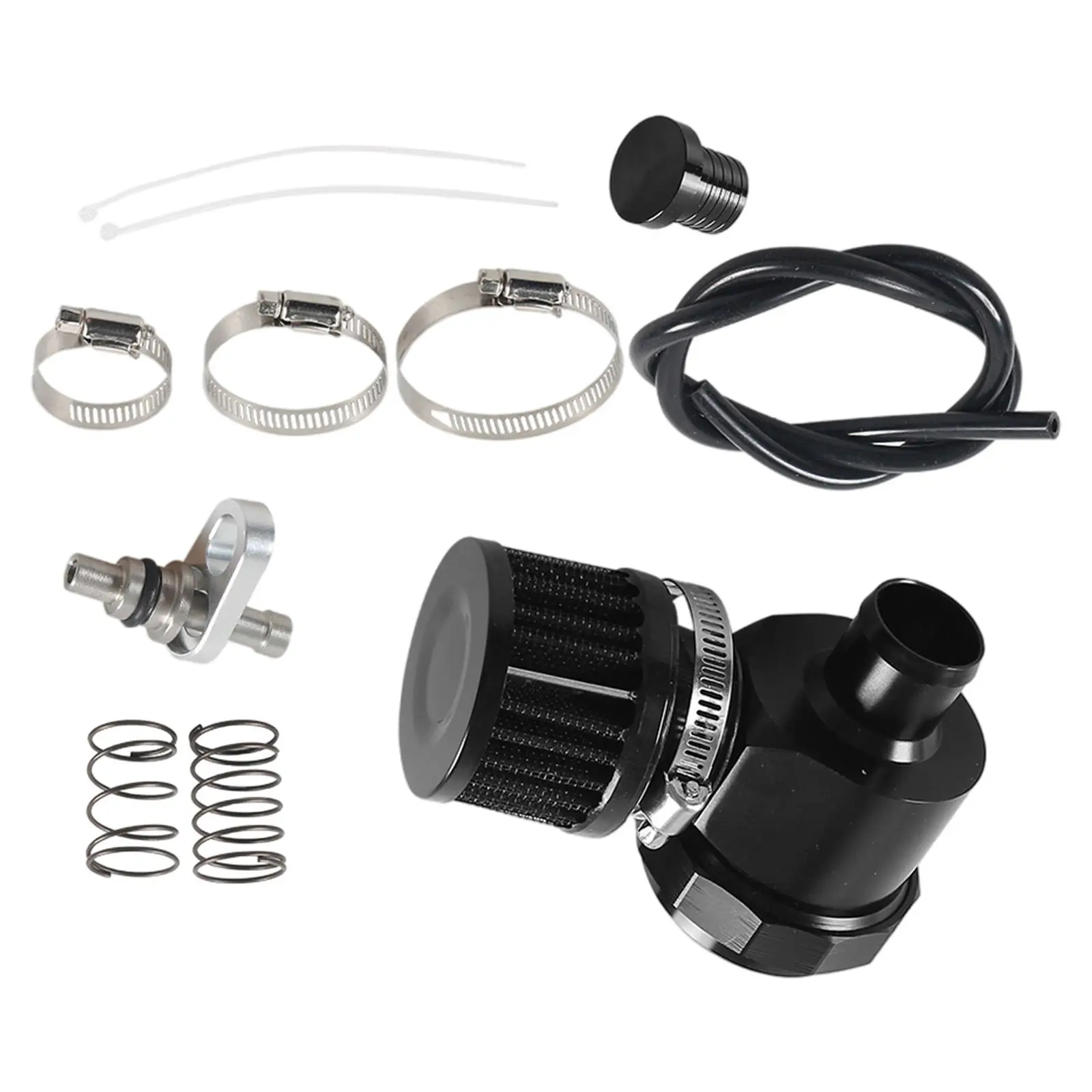 Blow Off Valve Kit Black Recirculating Vehicle Parts Car Supplies for Polaris RZR Xpt 16-2021 Turbo Billet Replacement