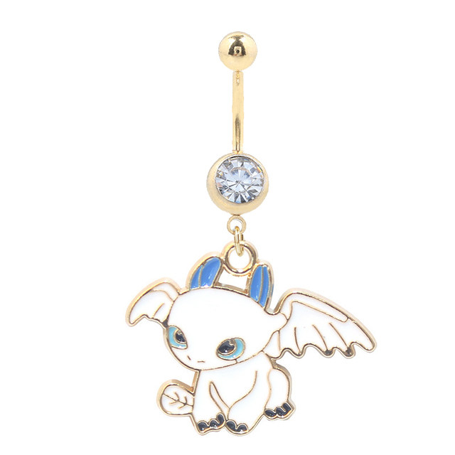 Stitch belly button on sale ring