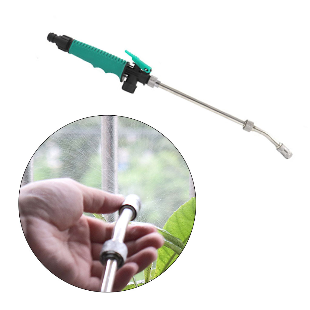 High Pressure Garden Hose Water Sprayer Wand Water Spray Nozzle Sprayer with Pivoting Head for Watering Flowers Car Washing