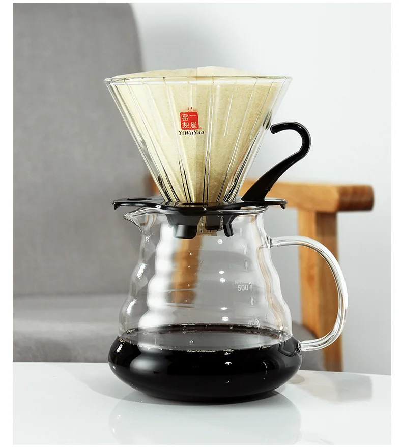 filtri per caffè naturali V60 per filtri da caffè filtri per caffè a goccia in carta da 2 a 4 tazze 100 filtri per caffè a cono in carta non sbiancata 