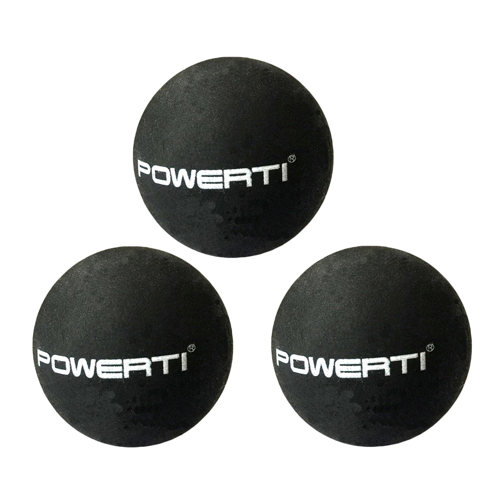 3pc 37mm Squash Ball Rubber Professional Double Yellow Dots Low Speed Balls Replacement Training Equipment