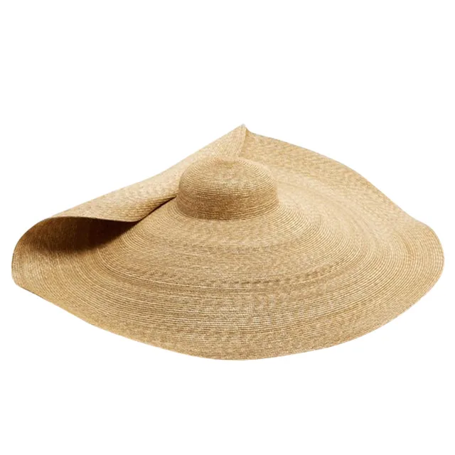 Woman Fashion Large Sun Hat Beach Anti-UV Sun Protection Foldable Straw Cap  Oversized Collapsible Beach Hat Beach Gorras Lace