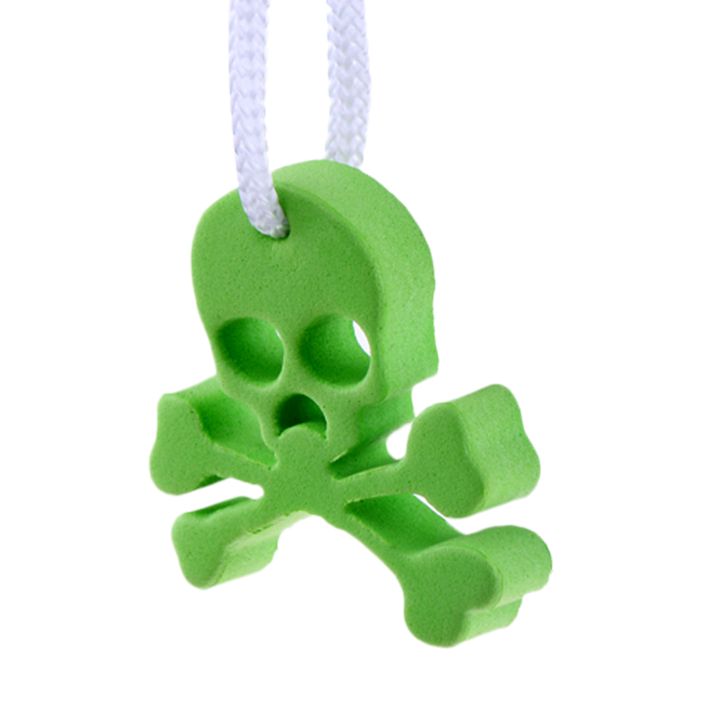 MagiDeal Durable EVA Skull Skeleton Shaped Floating Key Ring Boat Key Chain for Yachting Sailing Swimming Fishing Rowing Sport