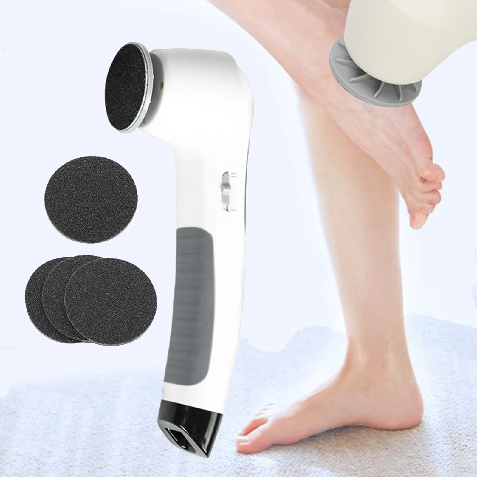Pedicure Electronic Foot File Adjustable Speed Electric Callus Remover for Cracked Dry Dead Skin Removal Machine US