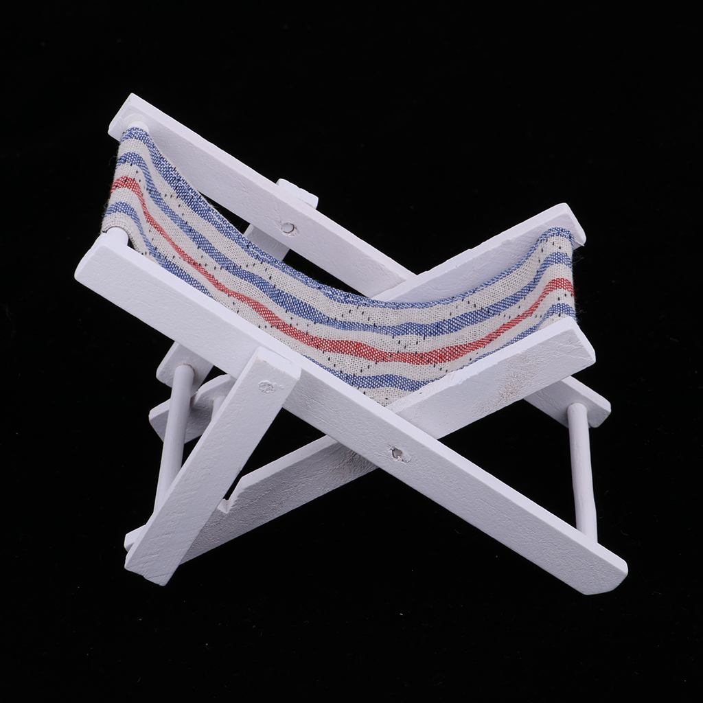 1/6 Miniature Folding Beach Deck Chair  Action Figures Accessory