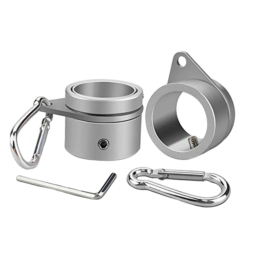 2pcs Flag Pole Rings 360 Degree Rotating Flagpole Flag Mounting Rings Anti Wrap For 1.0 To 1.26 Inch Flag Pole