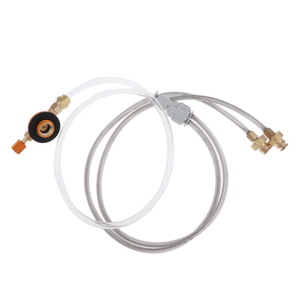 Y Splitter Two Hose 3 FT Low Pressure Propane Regulator Connection Kit for Gas
