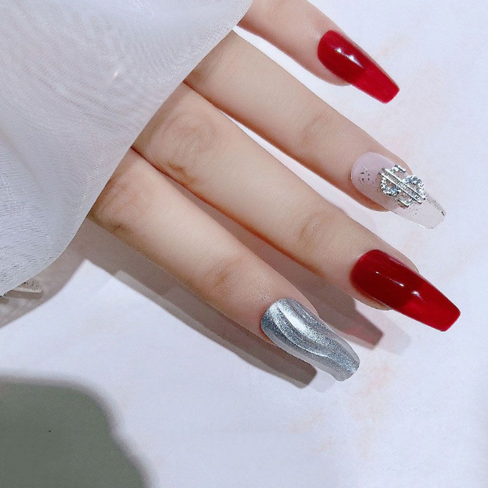 Best of Silver Gold Dollar Figure Nail Decoration Creative Alloy Rhinestone 3D Manicure Metal Nail Art Supplies DIY Nail Accessories Reviews & Tips - Image 6