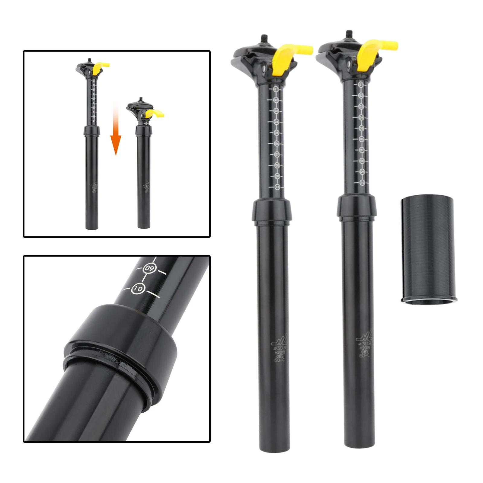 Ultralight Bike Adjustable Seatpost Road Mountain Bicycle High Strength 30.9mm/31.6mm Seat Post MTB City Bike Replacement Parts