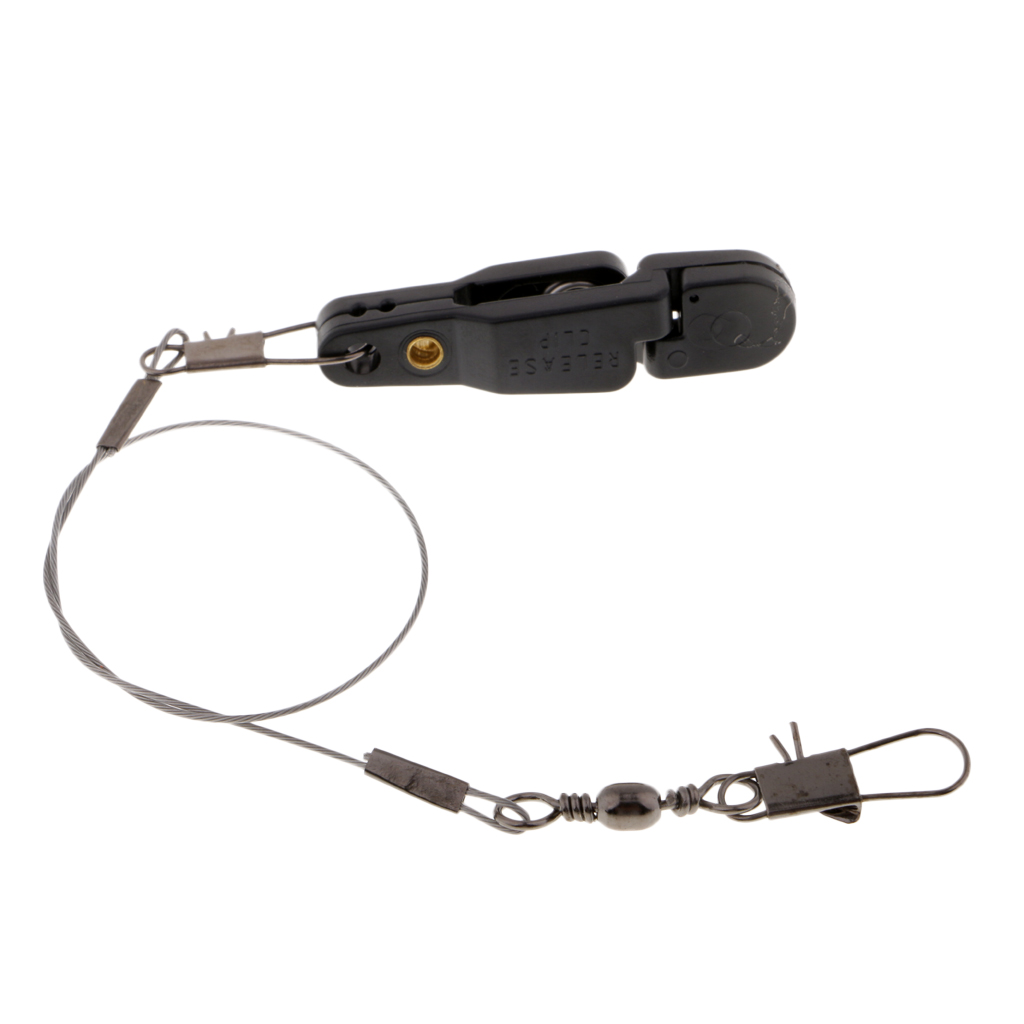 Heavy Tension Snap Release Clip with Leader for Weight, Planer Board, Kite,