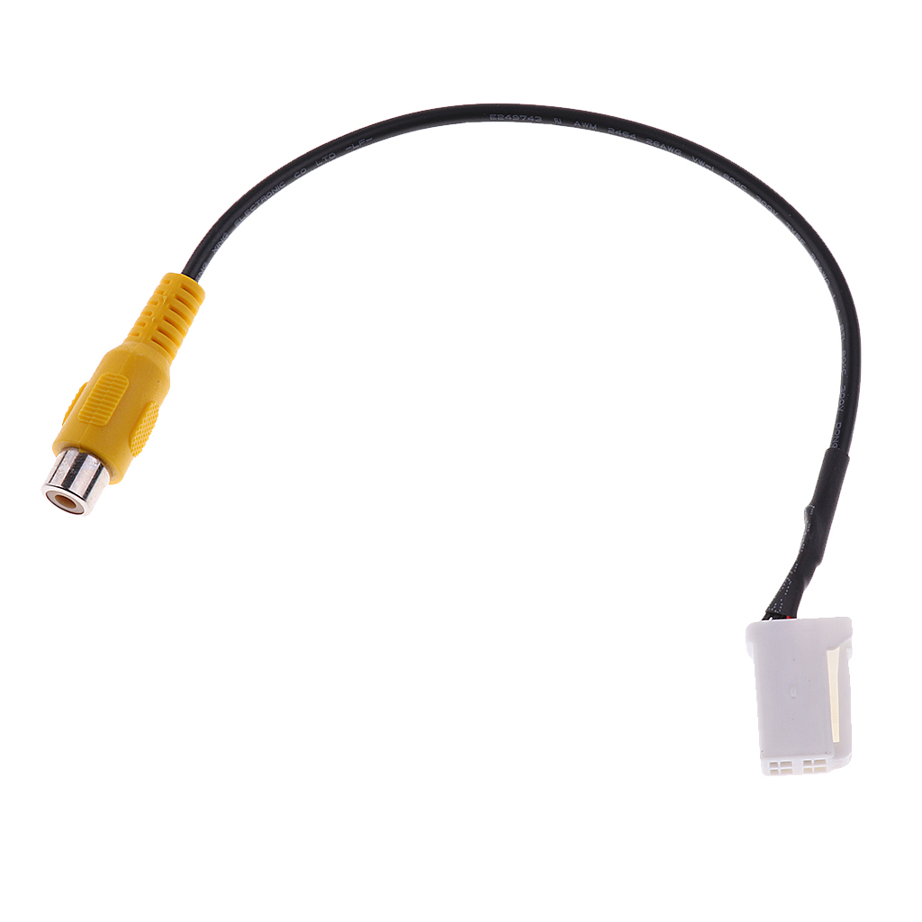 Auto Car Reverse Camera Video Wire Cable Plug Adapter for     