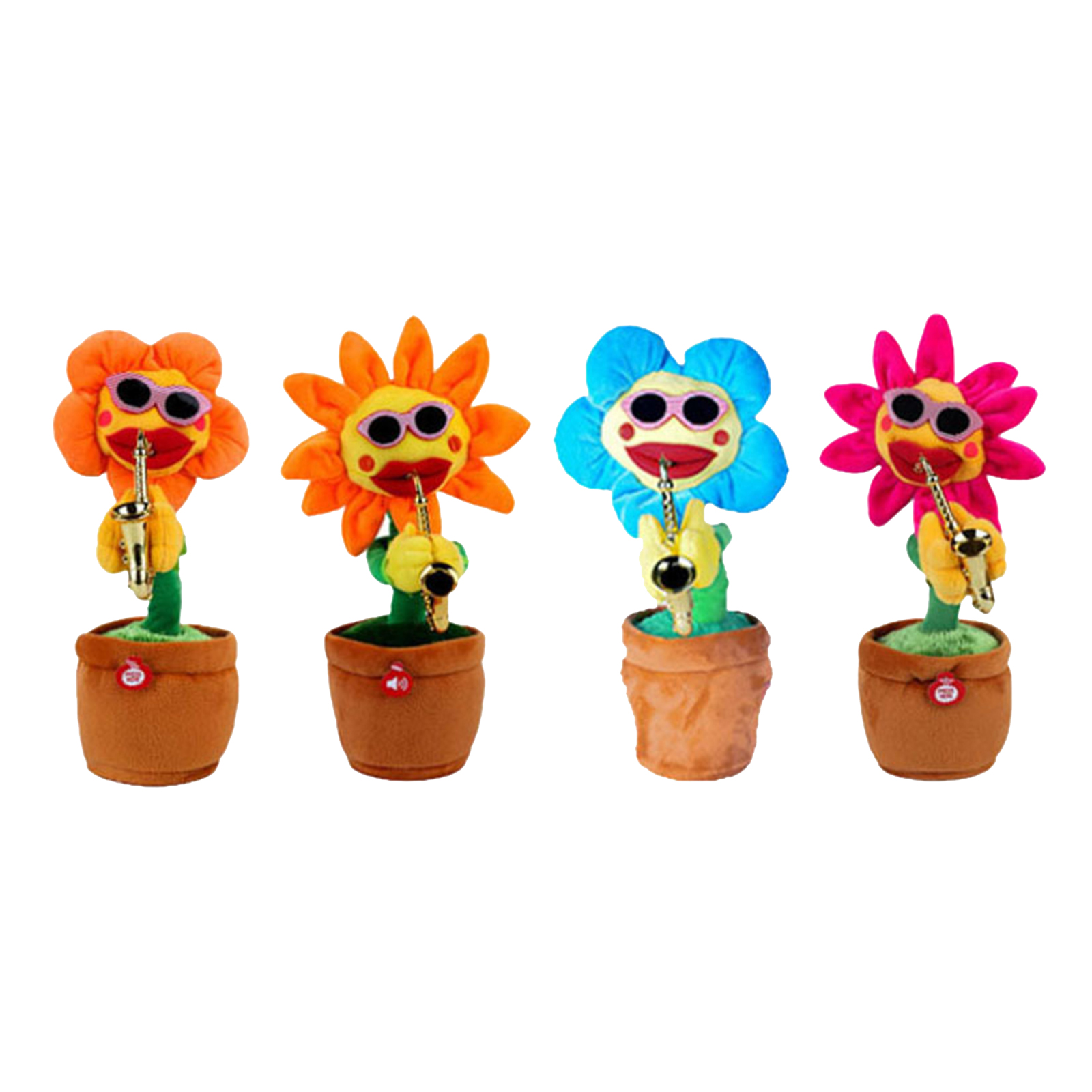 Potted  Plants Swing Dancing Singing Doll Plush Toys Tabletop Decor Ornaments Kids Birthday Gift Party Favors