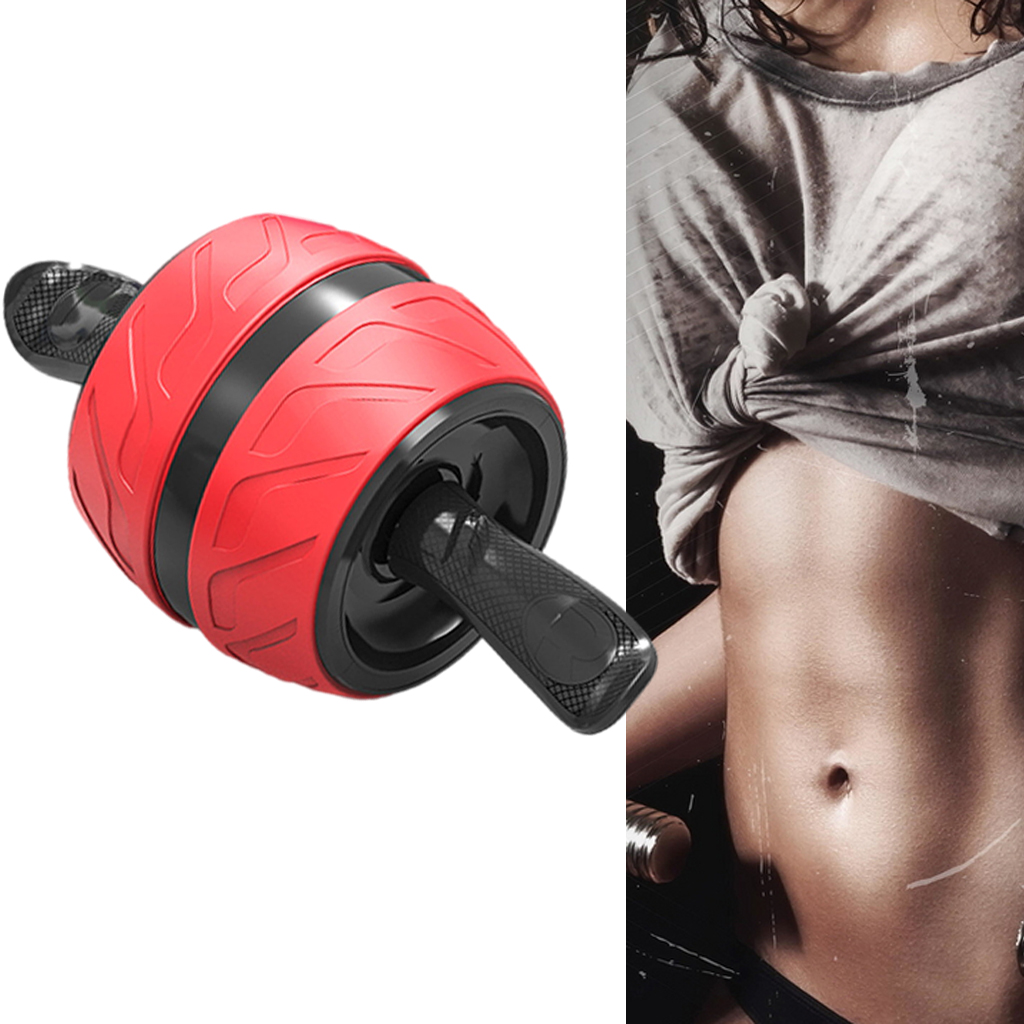 Wheel Automatic Abdominal Core Strength Exercise Ab Machine for Gym Outdoors Office Gift Men Living Room Bedroom