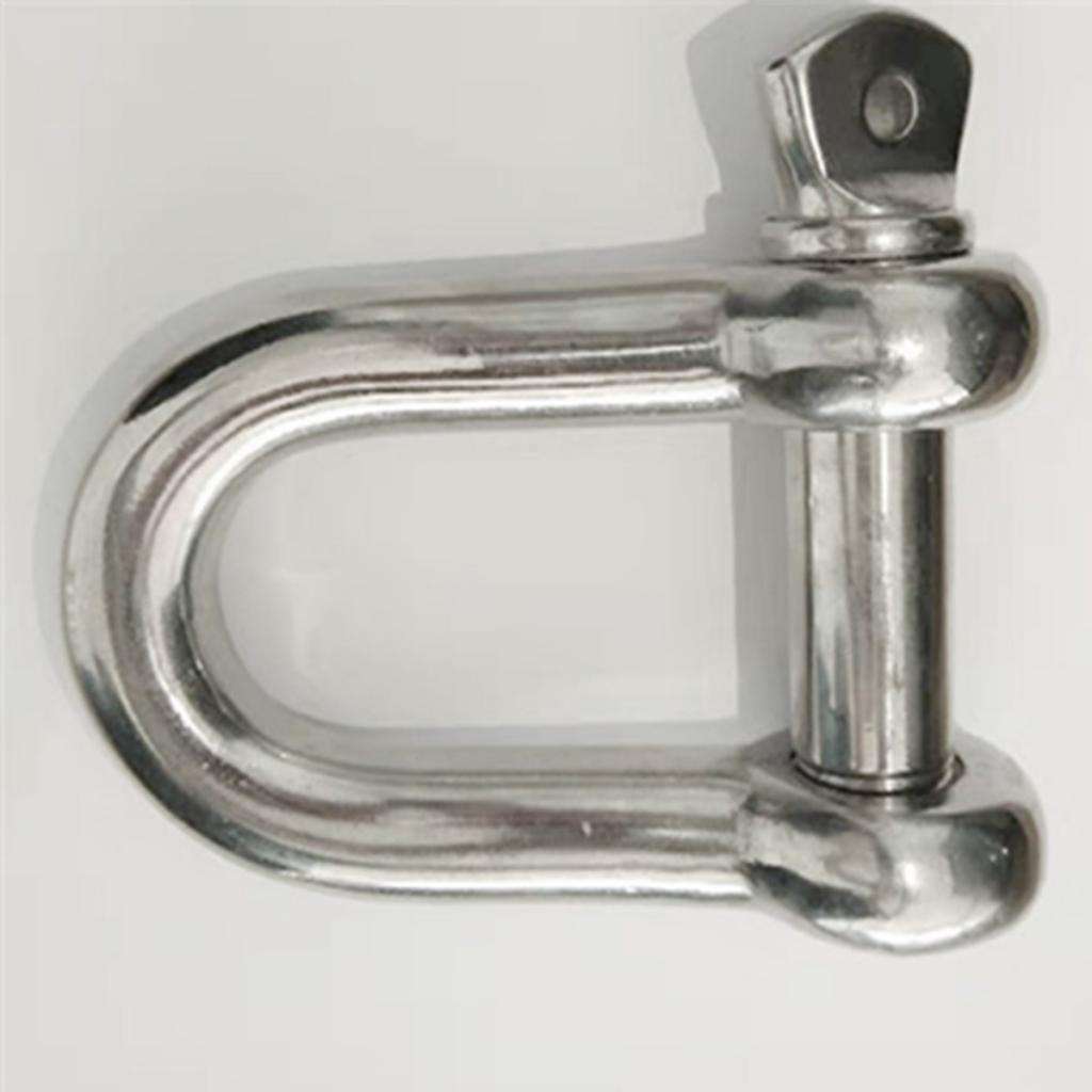 14MM Lifting Towing Bow D Shackle Buckle D- Anti-rust for Mairne Boat RV