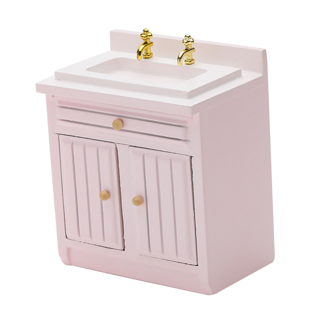Wash Basin Sink, Dolls House Miniature, Kitchen Furniture, 1.12 Scale Bathroom