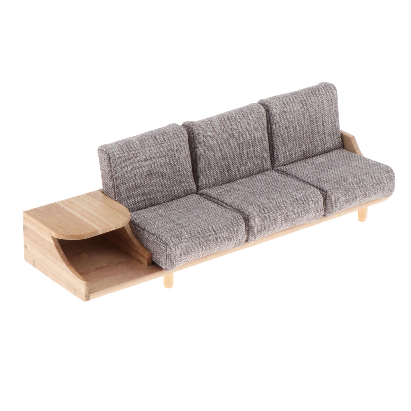 Dollhouse Furniture 1/12 Mini Sofa Cabinet Miniature for Doll House Decor