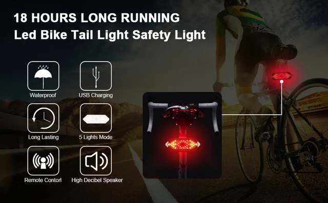  Lhotsee Potente e impermeable COB luz trasera para bicicleta,  recargable por USB, visible de 240 grados, luces traseras intermitentes de  bicicleta ultra brillantes que se adaptan a todas las bicicletas o