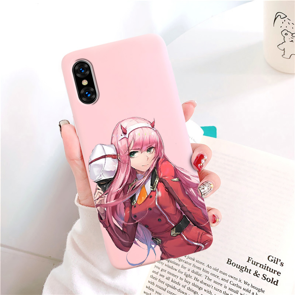 Чехол для телефона Dear in the FranXX Zero Two для iphone 5 5S SE 2 6 6S 7  8 11 12 Mini Plus X XS XR Pro Max, черный чехол с рисунком | AliExpress