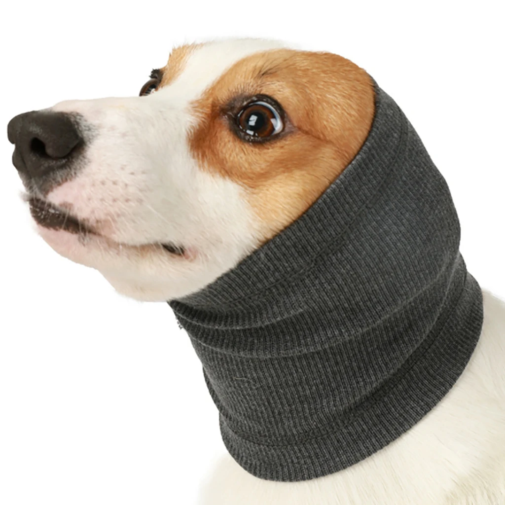 Dog Snood Headwear Comfort Dog Hoodie Earmuffs Anxiety Relief Bathing Winter Warm Puppy Neck Ear Warmer Ear Protection Dog Hat