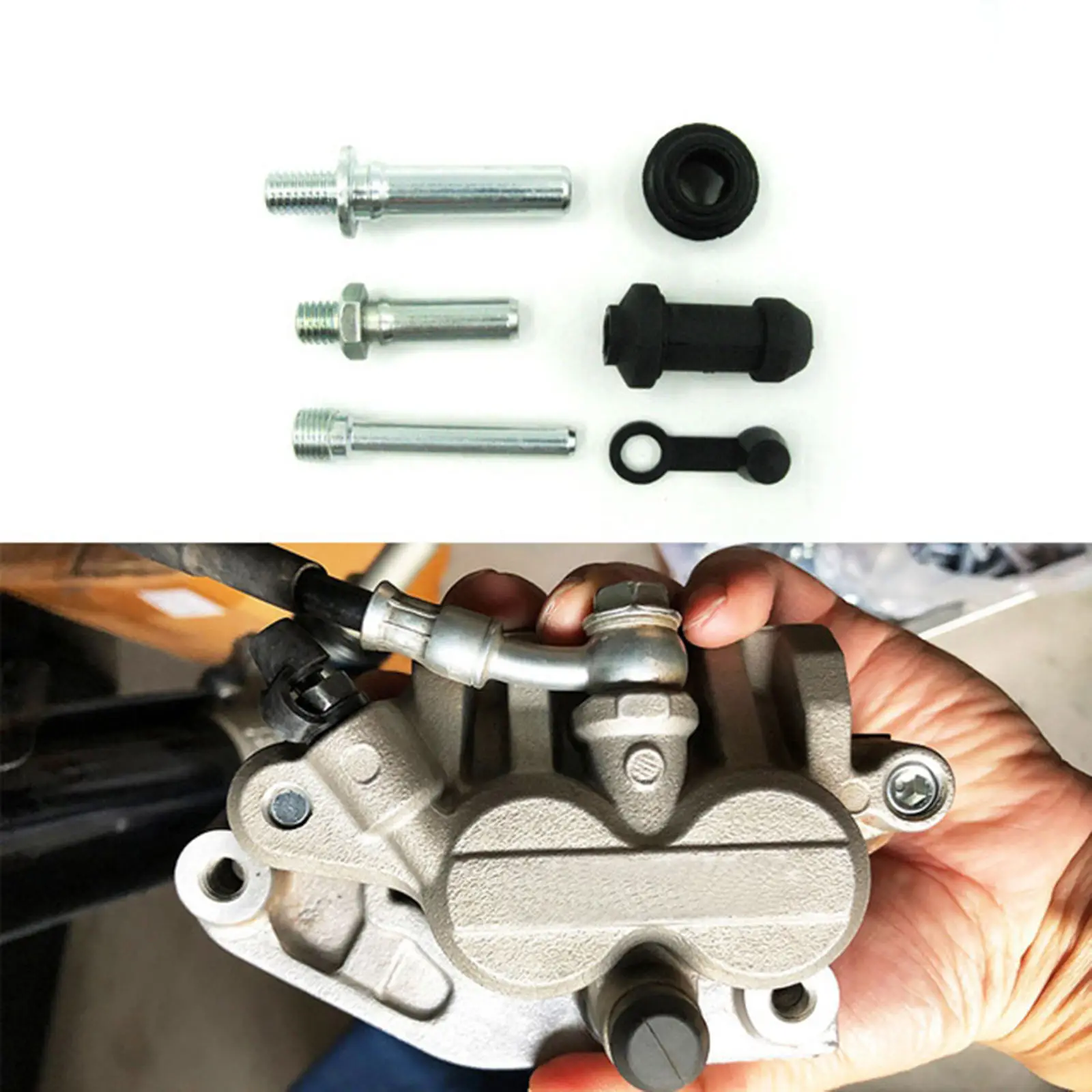 Brake Caliper Repair Kit Front Caliper Guide Pin Rebuild for SUZUKI RMZ, Easy to Install