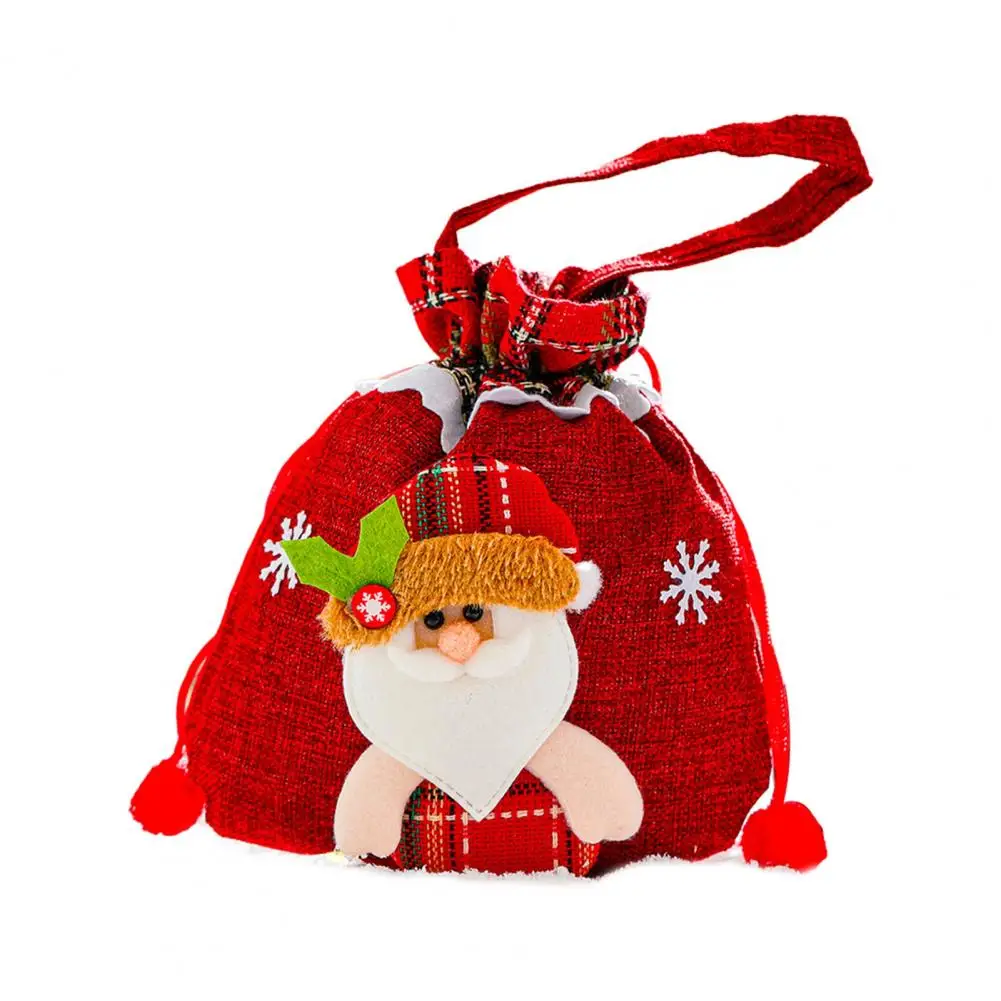 Christmas Santa Claus Drawstring Christmas Gift Candy Bag Xmas Holder BagLDUKCDU 