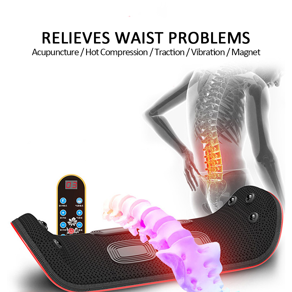 Best of Electric Waist Massager Lumbar Traction Device Inflatable Hot Compress Lumbar Spine Support Back Relieve Pain Massage Device Reviews & Tips