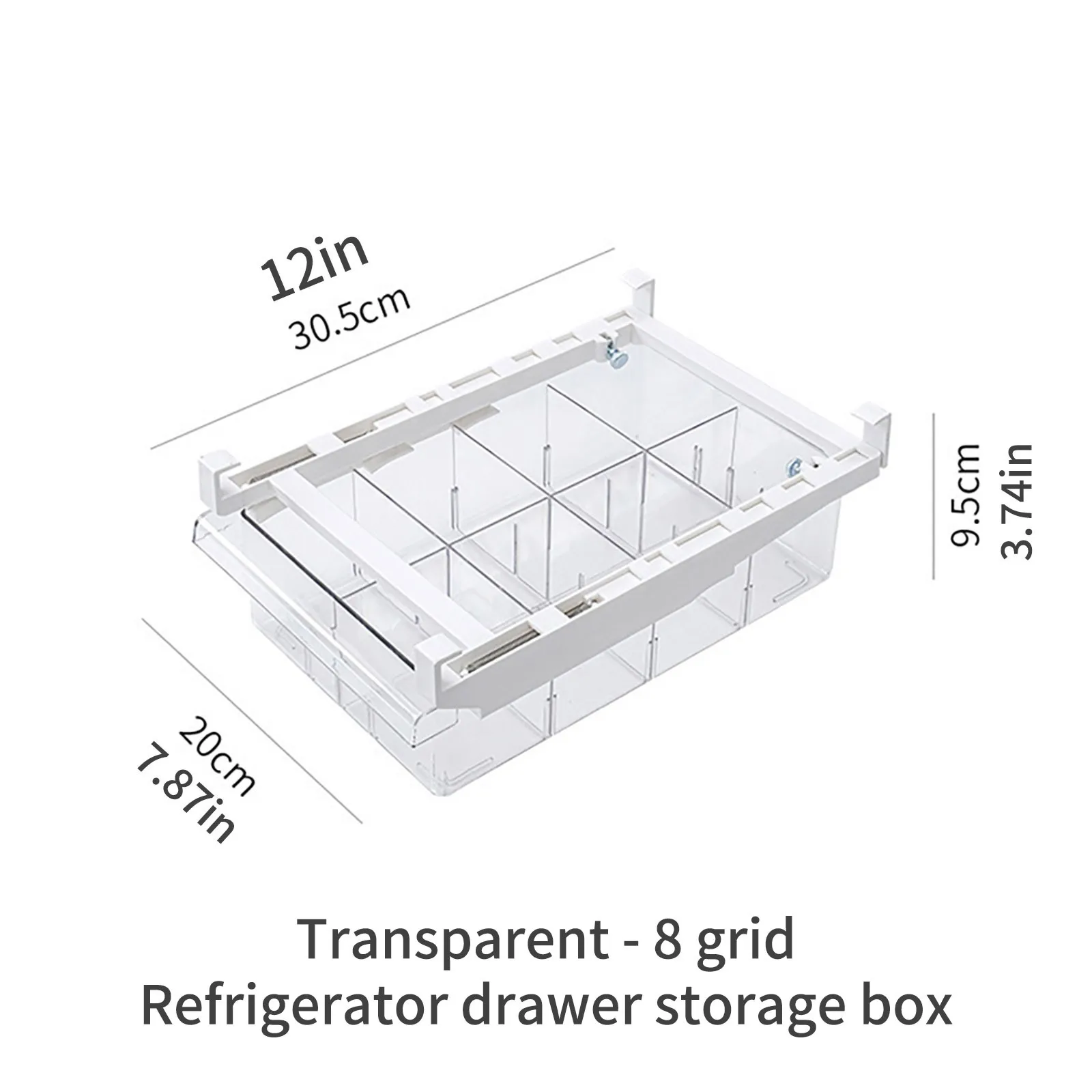 Creative Retractable Food Storage Basket Refrigerator Fresh-Keeping Drawer Storage Container Multifunctional Household Organizer