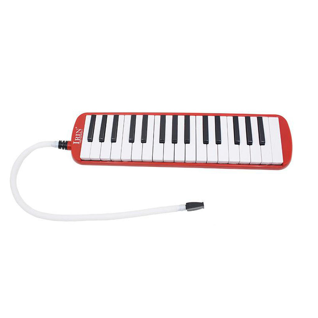 32 Piano Keys Melodica w/ Carrying Bag Mouthpiece Hose Kids Children Beginners Student Melodica Black Pink Blue Red Green