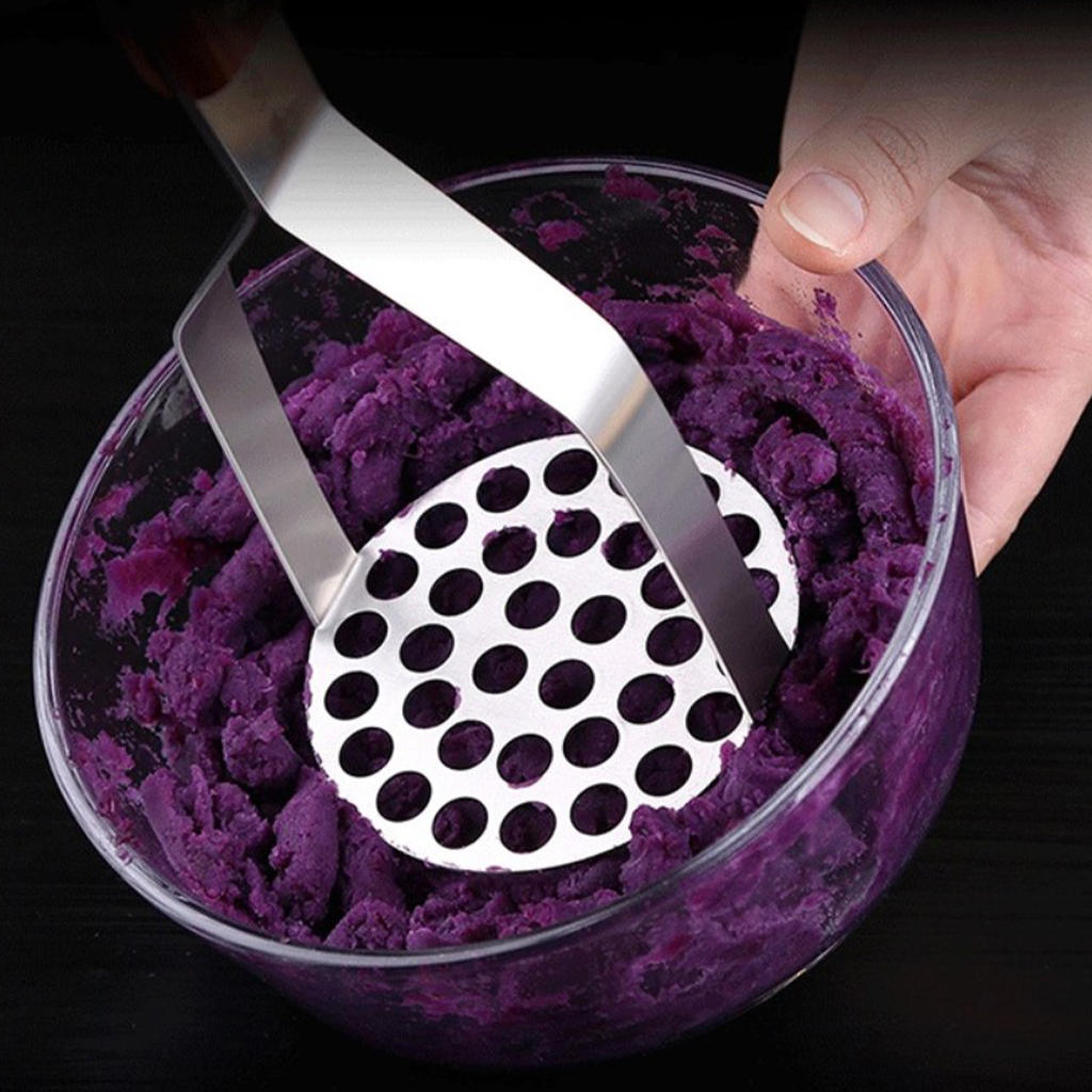 Heavy Duty Potato Masher Stainless Steel Potato Ricer for Kitchen Vegetable
