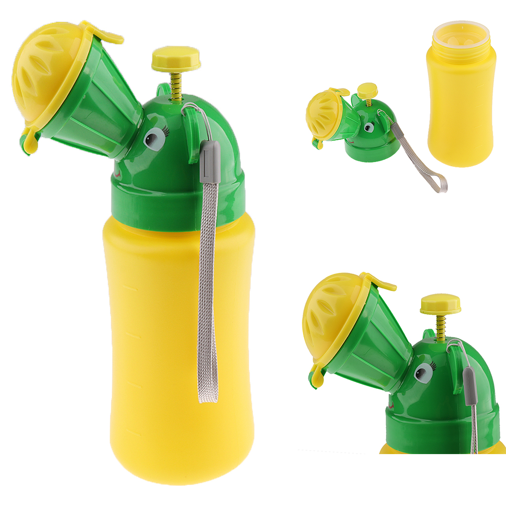 Portable Children's Potty Baby Pee Urinals for Boys (Yellow + Green)