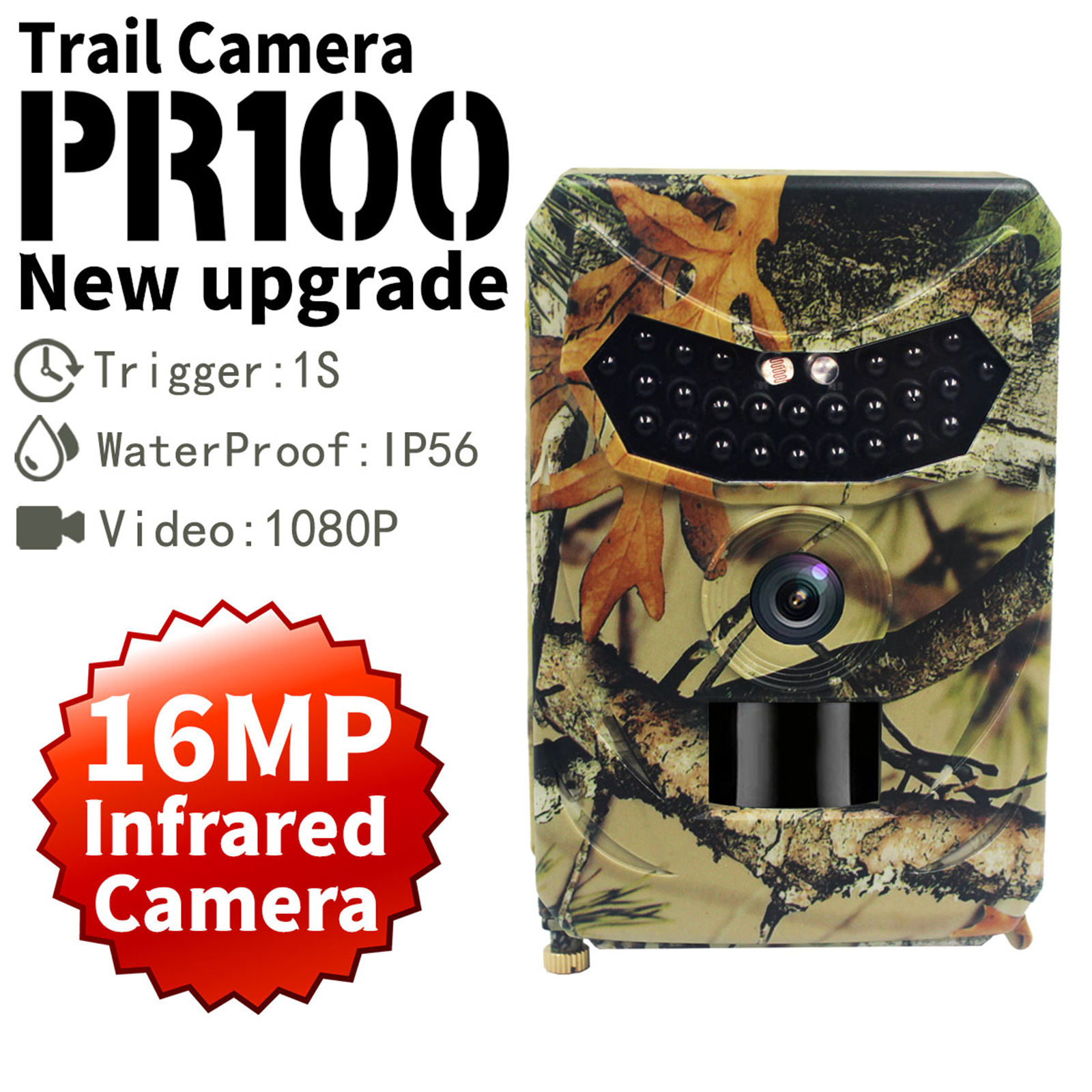 Wireless 1080P Mini Wildlife Camera Trail Camera IR Sensor IP56 Waterproof for Home Security Outdoor