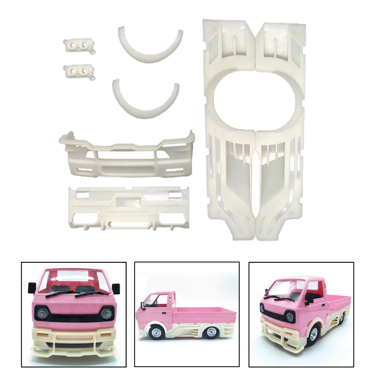 1/10 Plastic White Body Surrounded Kits Decoration Cover for WPL D12 Remote Control Model Vehicle Trcuks Upgrade Parts