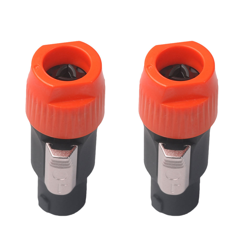 2pcs 4pins NL4FC Connector Plug Professional Audio Connector XLR Male Plug
