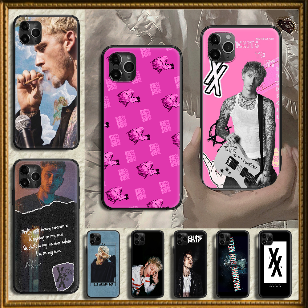 Chehol Dlya Telefona Rapper Machine Gun Kelly Mgk Chehol Dlya Iphone 5 5s Se 2 6 6s 7 8 12 Mini Plus X Xs Xr 11 Pro Max Chernyj 3d Chehol Mobilnye Telefony I Aksessuary Aliekspress