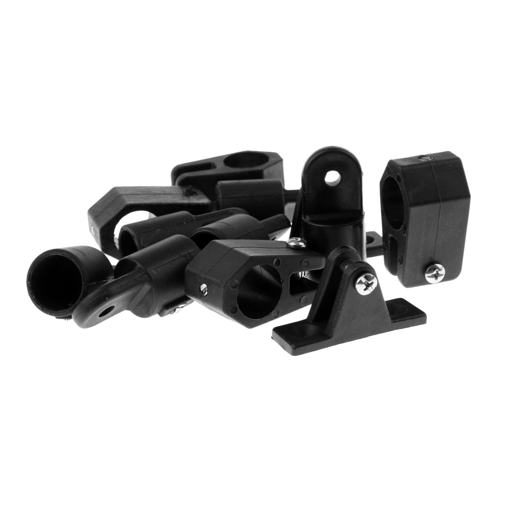 12pcs 7/8 Inch 22mm Bimini Top (3-Bow/4-Bow) Nylon Boat Jaw Slide, Cap Eye End,
