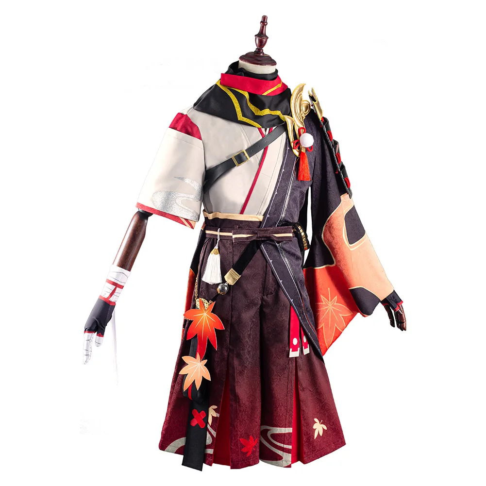 Genshin Impact Kazuha Cosplay Costume Halloween Outfit Carnival Suit