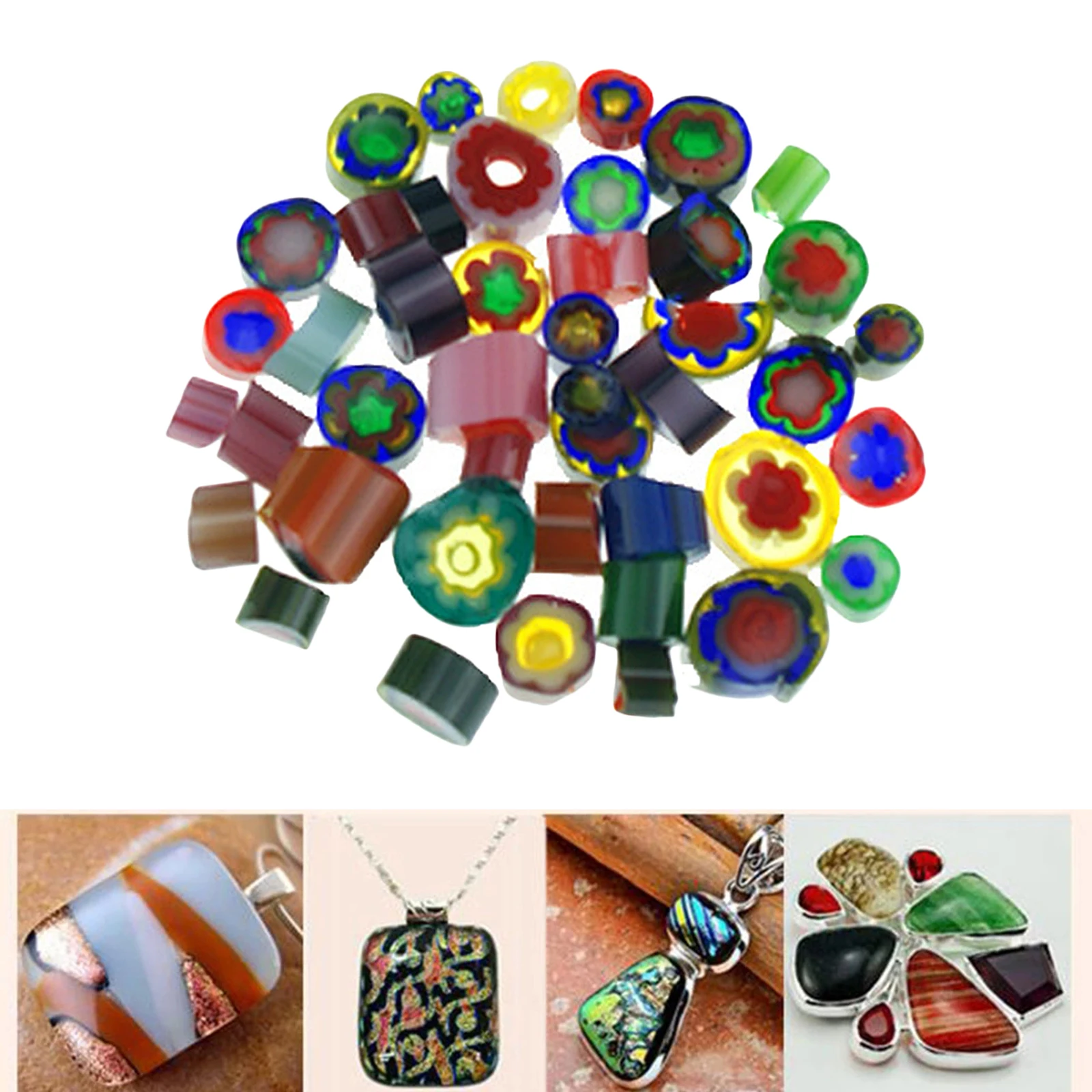 Microwave Kiln Kit Tool Set Stained Glass Fusing Supplies DIY Mixed Glass Jewelry Kiln Tools Handicraft Accessories 28g/Set