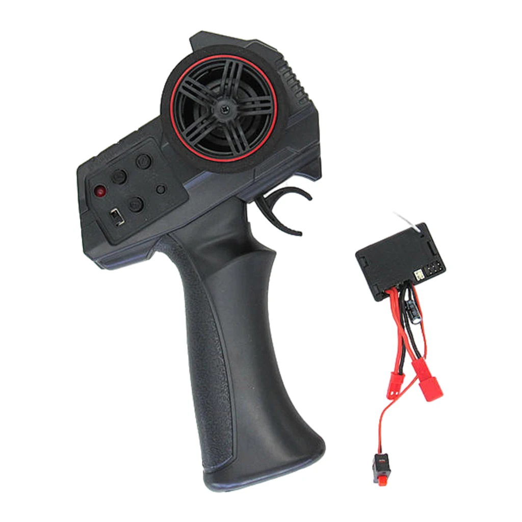 2.4G 3CH Transmitter Remote Controller with 2 in 1 Receiver ESC for RC Car Spare Parts Accessory
