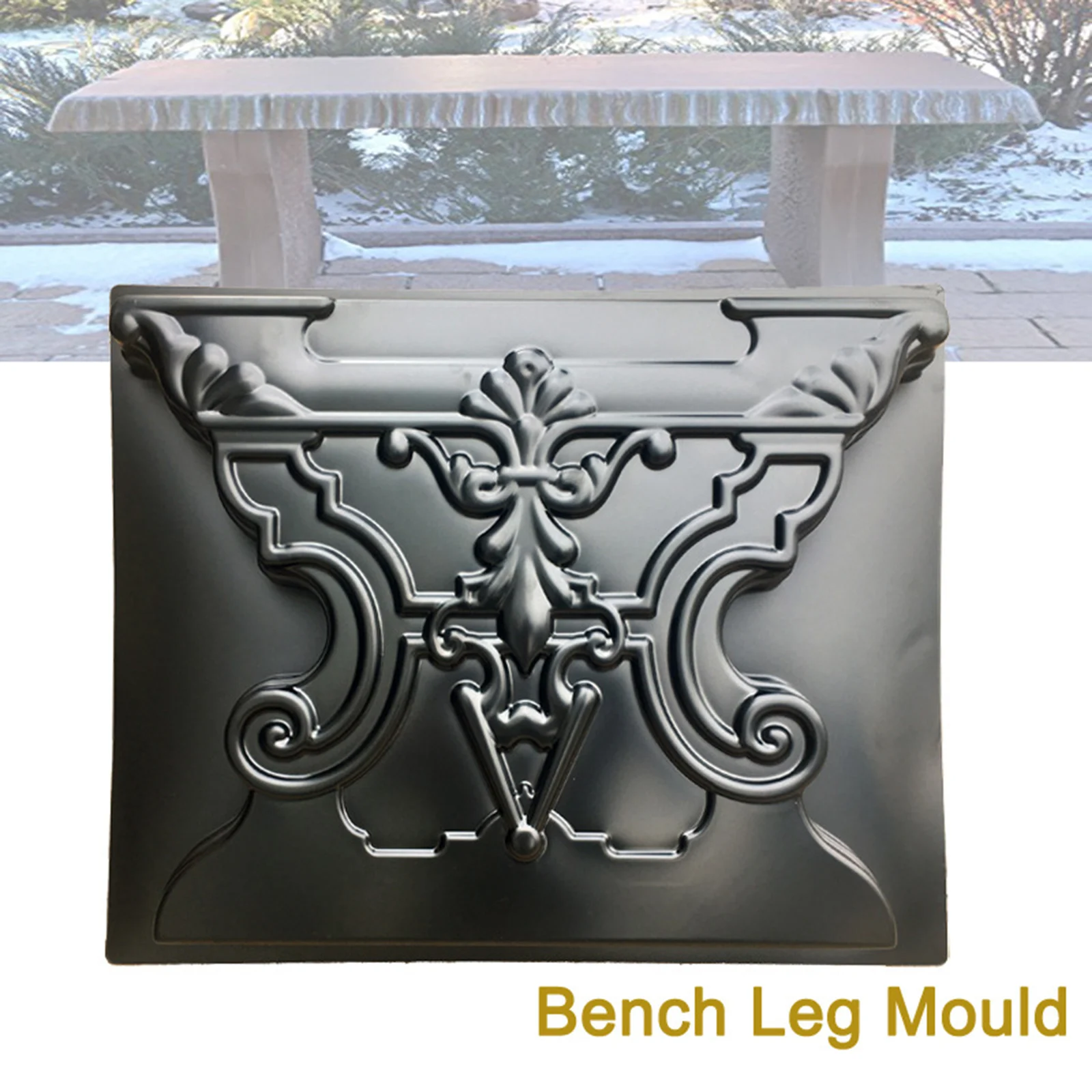 Simulation Bench Leg Mold Path Maker Mold DIY for Outdoor Lawn Decoration