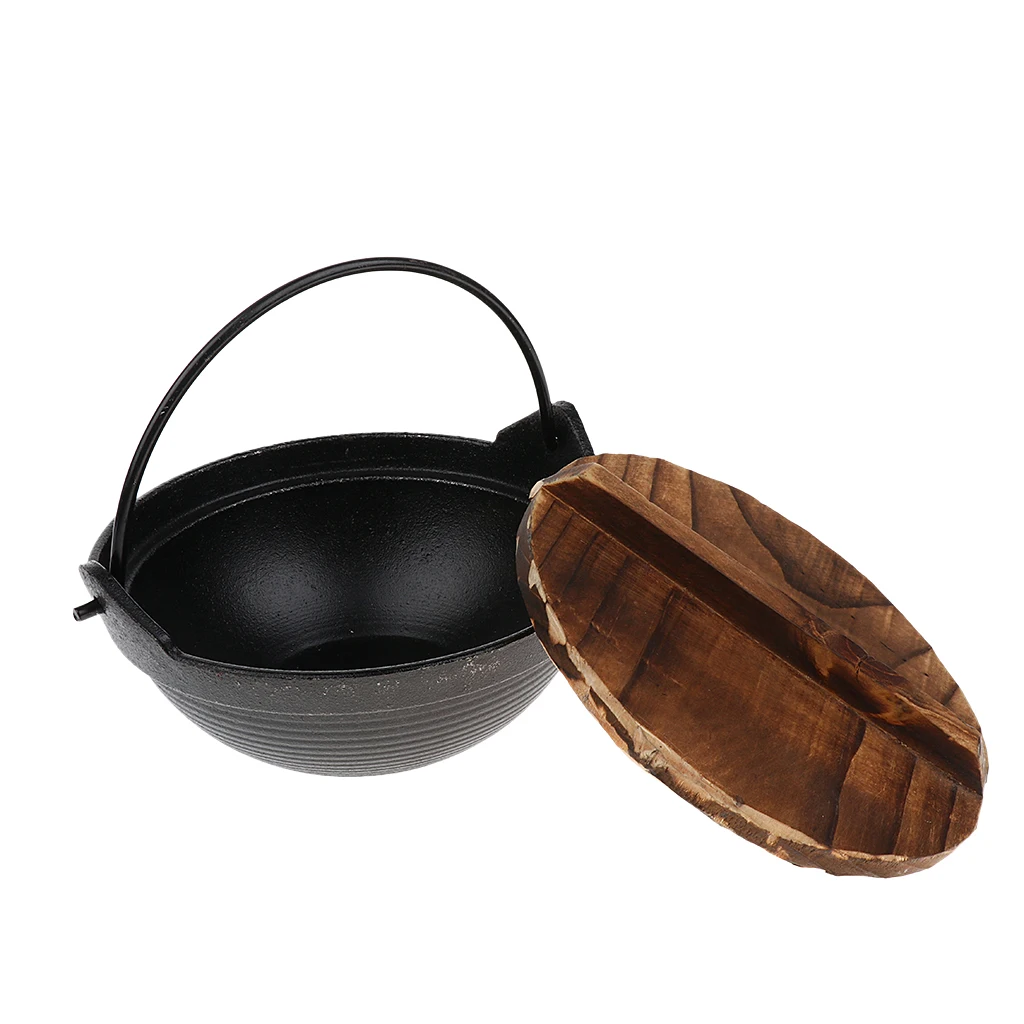 Durable Aluminum Alloy Camping Cooking Pot Picnic Hiking Beach BBQ Outdoor Cookware