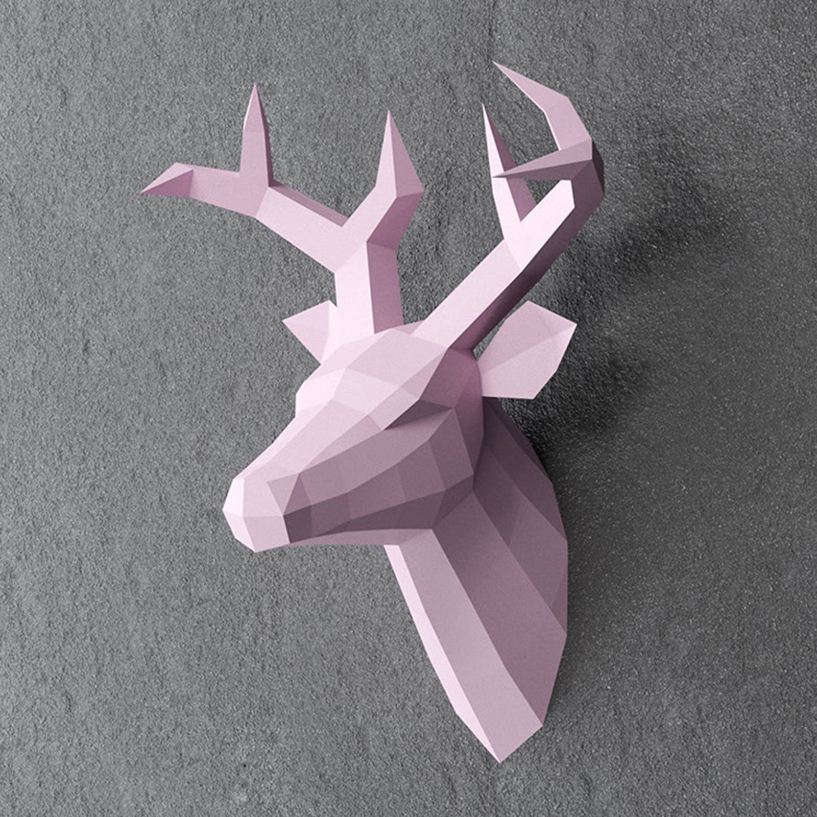 Pre-cut Paper Deer Head Paper Model DIY Handmade Home Wall Mount Decor