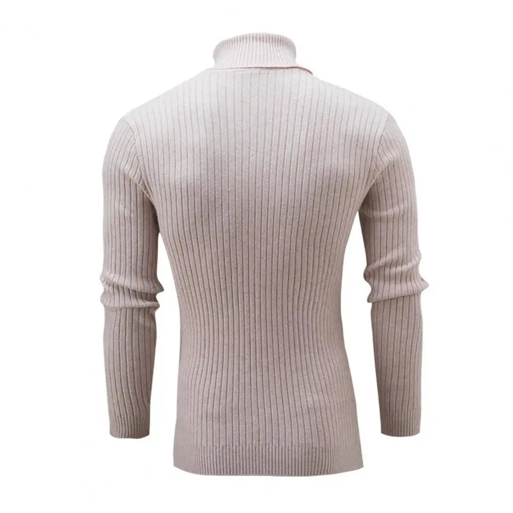 New Solid Color Long Sleeve Knitted Sweater All-matched Turtleneck Twist Men Sweater Pullover for Autumn Winter 2021 Plus Size star wars christmas sweater