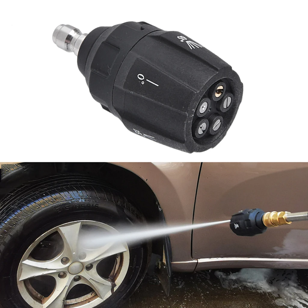 5 in 1 Nozzle High Pressure Washer 0 15 25 40 65 Degrees Nozzle for High Pressure Washers Car Washing Machine 1/4