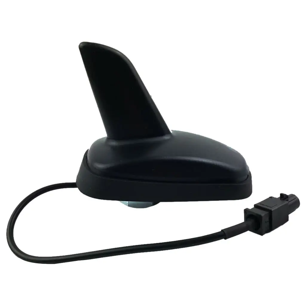 CAR BLACK SHARK FIN ANTENNA SEAT ROOF AERIAL DECORATION STYLING BLACK